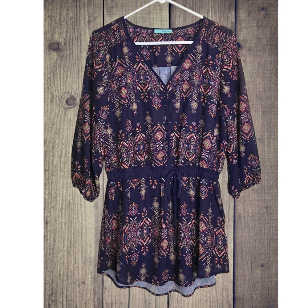 Maurices Tunic Tribal Pattern Size Medium
